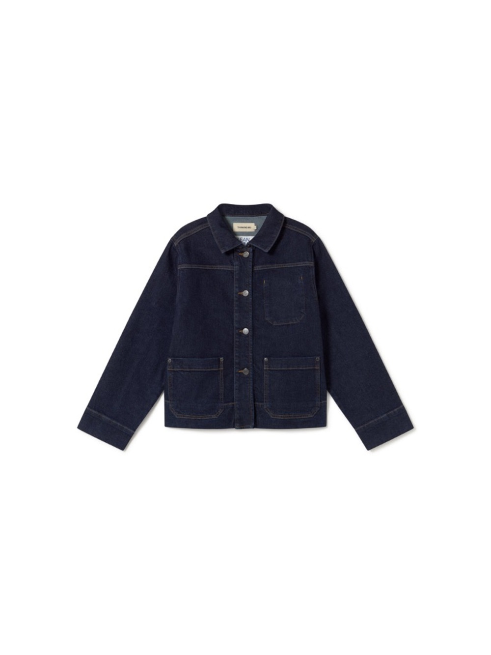 NWT Thinking Mu Debbie Denim Jacket Size Small - Picture 3 of 16
